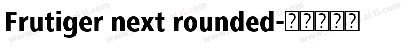 Frutiger next rounded字体转换